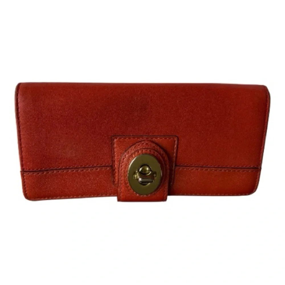 Coach Red Leather Wallet